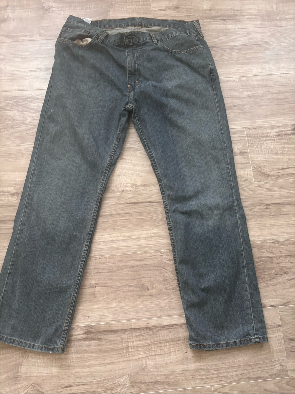Men's Levi’s Straight-Leg Jeans in Dark Blue Wash